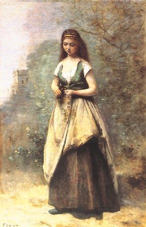 Ophelia von Jean-Baptiste Camille Corot