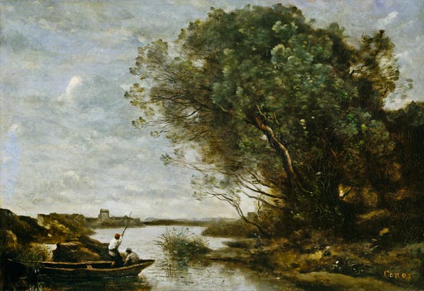 River Landscape von Jean-Baptiste Camille Corot