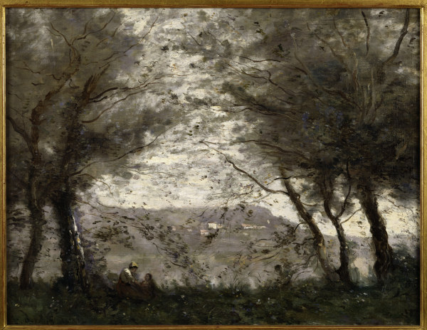 Teich von Ville d''Avray von Jean-Baptiste Camille Corot