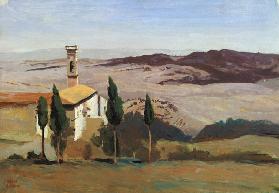 Volterra, Church and Bell Tower 1834