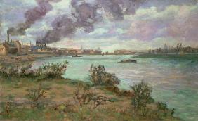 The Confluence of the Seine and the Marne at Ivry (oil on canvas) 16th