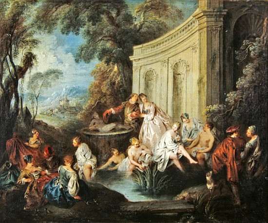 The Bathers von Jean-Baptiste Joseph Pater