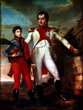 Louis Bonaparte (1778-1846) King of Holland and Louis Napoleon (1804-31) Crown Prince of Holland c.1806