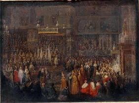 Coronation of Louis XV (1710-74) 25th October 1722 1735