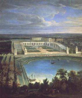 The Orangery and the Chateau at Versailles 1696