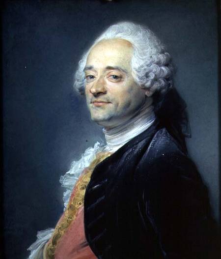 Portrait of Maurice Quentin de la Tour (1704-88) von Jean-Baptiste Perronneau
