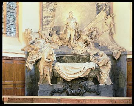 Tomb of Marshal Maurice de Saxe (1696-1750) von Jean-Baptiste Pigalle