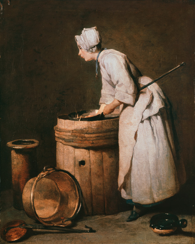 Das Küchenmädchen von Jean-Baptiste Siméon Chardin