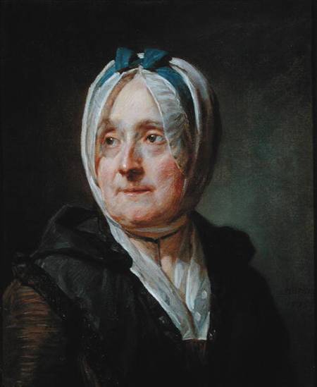 Portrait of Madame Chardin (1707-91) 1775 von Jean-Baptiste Siméon Chardin