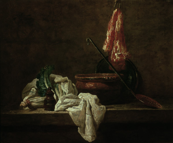 Stillleben mit Sellerie von Jean-Baptiste Siméon Chardin