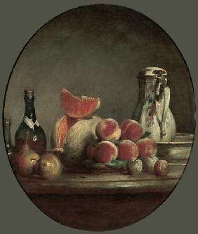 Chardin / Cut Melon / Painting