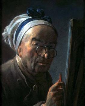 Self Portrait with an Easel c.1775-79