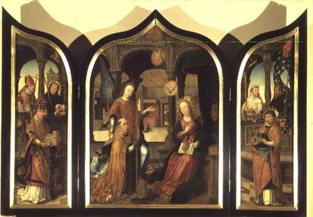The Annunciation (triptych) von Jean Bellegambe