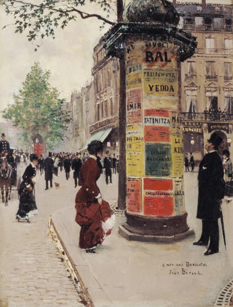 Pariser Kiosk von Jean Beraud