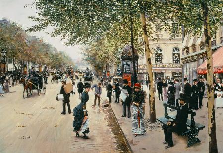Parisian street scene 1843