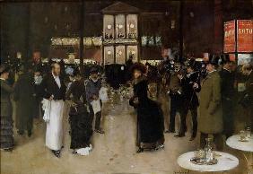 The Boulevard at Night, in front of the Theatre des Varietes, c.1883 (oil on canvas) 07th-