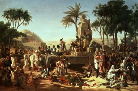 Troops halted on the Banks of the Nile, 2nd February 1799 von Jean-Charles Tardieu