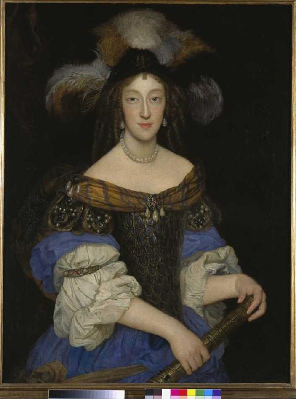 Portrait der Henriette Adelaide. von Jean Delamonce