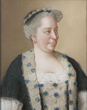 Porträt von Kaiserin Maria Theresia von Österreich (1717-1780) 1762