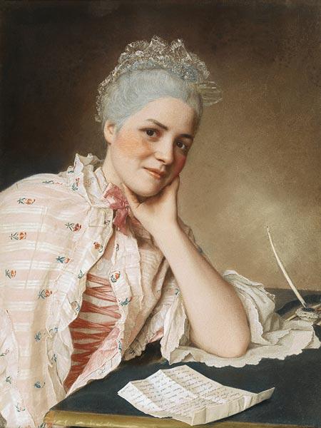 Porträt von Sängerin Mademoiselle Louise Jacquet