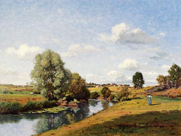 The River Saone near Grignancourt von Jean F. Monchablon