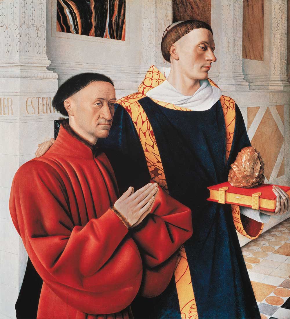 Étienne Chevalier mit dem heiligen Stephanus von Jean Fouquet