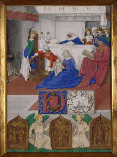Die Geburt Johannes des Taeufers von Jean Fouquet