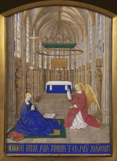 Die Verkuendigung an Maria (I) von Jean Fouquet
