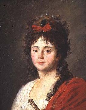 Portrait of Mademoiselle Maillard (1766-1818) as the Goddess of Reason at the Fete de l'Eglise de No after 1793