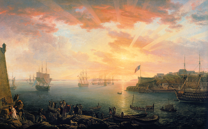 View of Brest Harbour von Jean-Francois Hue