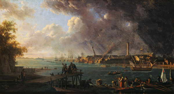 View of the Port of Lorient von Jean-Francois Hue