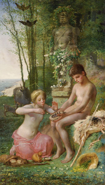 Frühling (Daphnis und Chloe) von Jean-François Millet