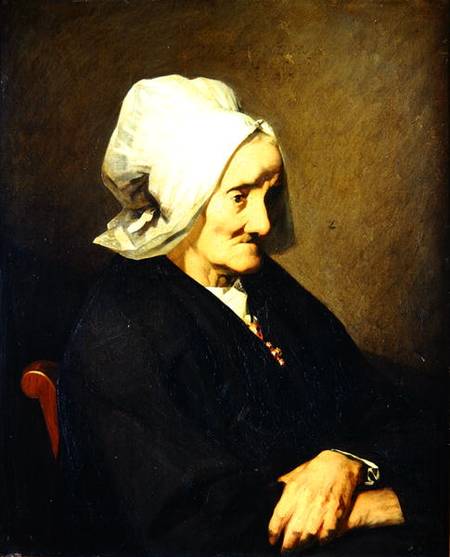 Portrait of the Widow Roumy von Jean-François Millet