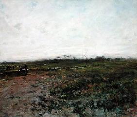 Landscape with a Peasant Woman early 1870