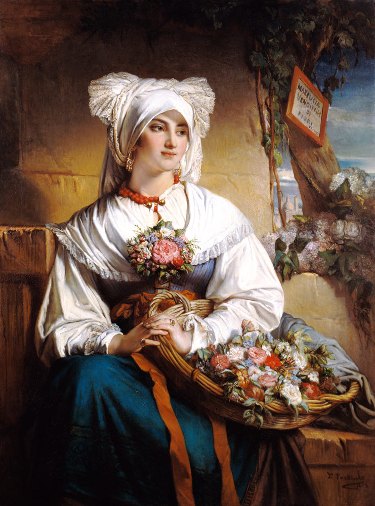 A Trieste Flowergirl von Jean Francois Portaels