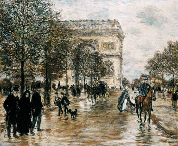 Les Champs Elysees, L'Arc de Triomphe von Jean François Raffaelli