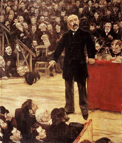 Georges Clemenceau (1841-1929) Making a Speech at the Cirque Fernando von Jean François Raffaelli