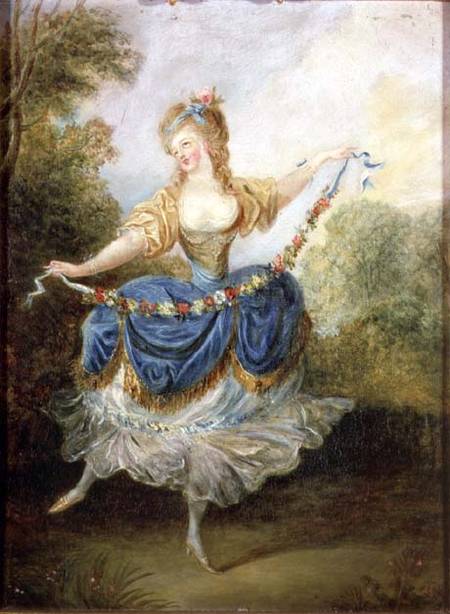 Dancer with a Garland von Jean Frederic Schall