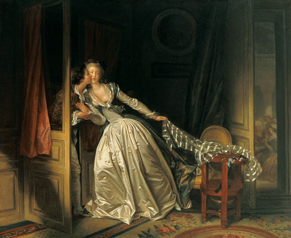 Der heimliche Kuss von Jean Honoré Fragonard