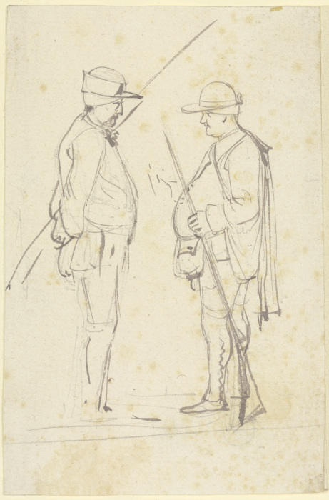 Ein Jäger und ein Angler von Jean Jacques de Boissieu
