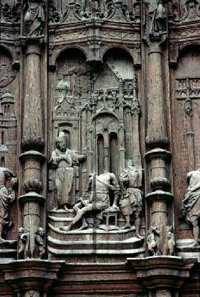 St. Peter healing the Lame Man, detail from the south transept portal 16th centu