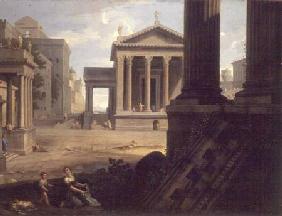 Square in an Ancient City late 1630s