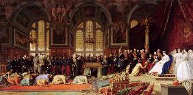 Empfang der siamesischen Botschaft von Kaiser Napoleon III. im Schloss Fontainebleau am 27. Juni 186 1864