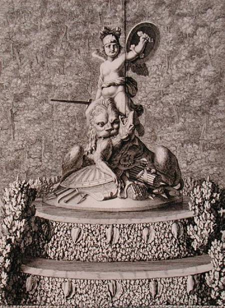 The 'Spirit of Valour' centrepiece of a fountain at Versailles, 1676 von Jean Lepautre