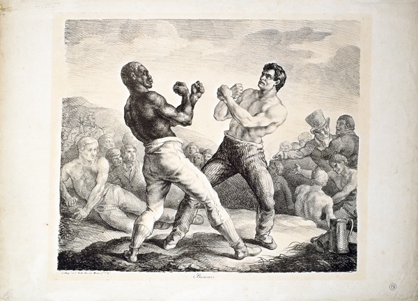 Boxeurs / Faustkämpfer von Jean Louis Théodore Géricault