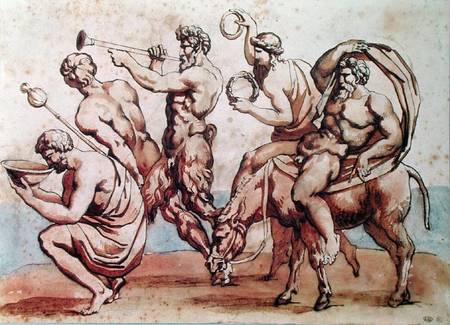 Bacchanal von Jean Louis Théodore Géricault