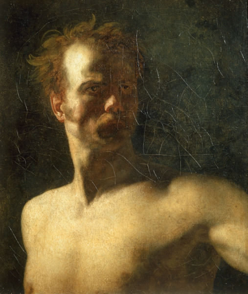 Modellstudie eines Mannes von Jean Louis Théodore Géricault