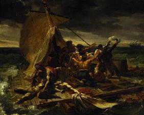 Study for The Raft of the Medusa (oil on canvas) 19th