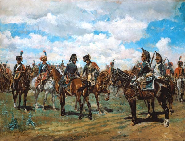 Soldiers on horseback von Jean-Louis Ernest Meissonier