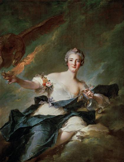 A Portrait of Anne Josephe Bonnnier de la Mossau (1718-87) Duchess of Chaulnes, as Hebe the Goddess 1744